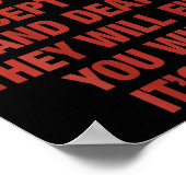 Chase Everything You Want Except Love And Death (o ポスター (角)