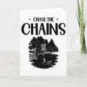 Chase The Chains Disc Golf Frisbee Art  カード (正面)