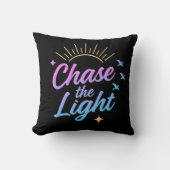 Chase the Light やる気を起こさせる引用文 クッション (正面)