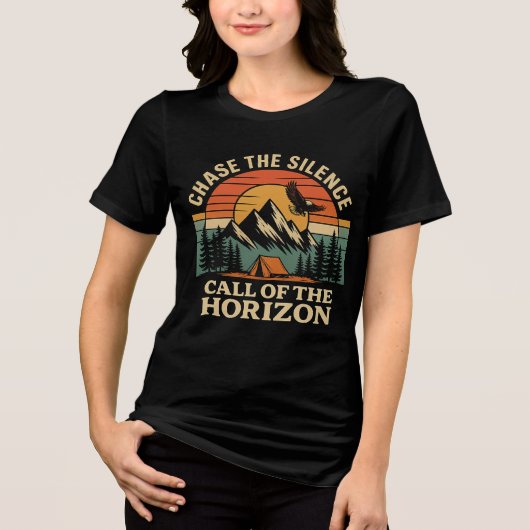 Chase the Silence - Call of the Horizon Adventure  トライブレンドＴシャツ (正面)