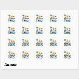 Chase the Sun Summer Sticker ラウンドシール