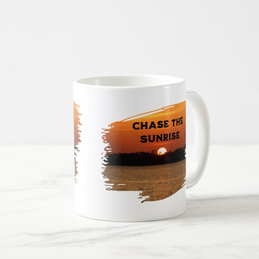 Chase The Sunrise コーヒーマグカップ (正面右)