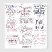 Chase These Dreams 10pc防水ステッカーセット シール (シート)