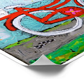 Chase Your Dreams自転車プリント ポスター (角)