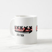 Chase Your Dreams Catch Them Motivational Quote コーヒーマグカップ (正面左)