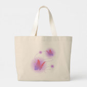 “Chase Your Dreams – Girls Trendy Whimsical ラージトートバッグ (裏面)