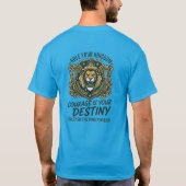 Chase Your Dreams Lion Crest Courage Destiny Tシャツ (裏面)