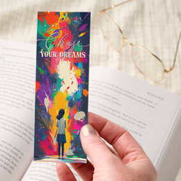 Chase Your Dreams Motivational Bookmark