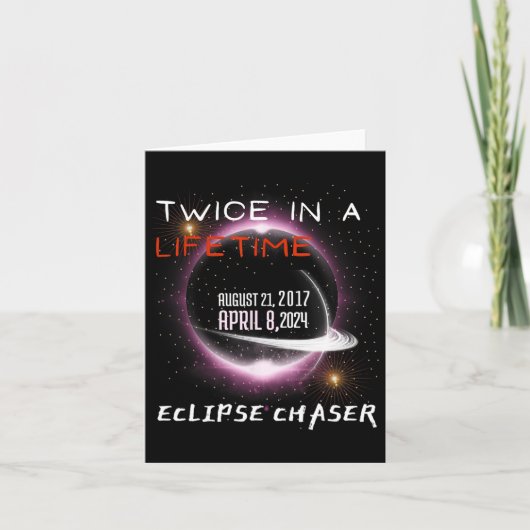 Chaser 太陽の Eclipse 2024おもしろいがライフタイムで2回 カード (正面)