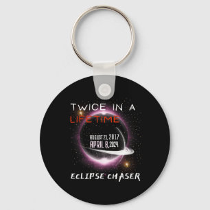 Chaser 太陽の Eclipse 2024おもしろいがライフタイムで2回 キーホルダー