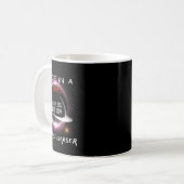 Chaser 太陽の Eclipse 2024おもしろいがライフタイムで2回 コーヒーマグカップ (正面左)