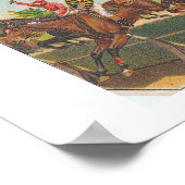 Chasers Vintage Horse Racing ポスター (角)