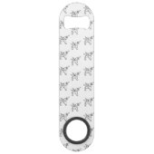 Chasinのユニコーンの幾何学的な水晶ユニコーンパターン スピード栓抜き (正面)