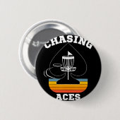 Chasing Aces ディスクゴルフ ターゲット スポーツウェア メンズ 缶バッジ (正面&裏面)