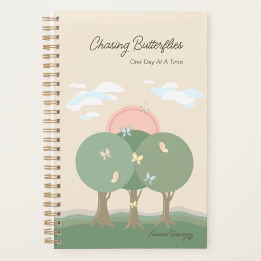 Chasing Butterflies Pastel Boho Name Planner  プランナー手帳 (正面)