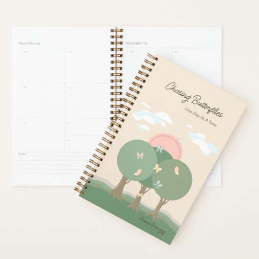 Chasing Butterflies Pastel Boho Name Planner  プランナー手帳 (ディスプレー)