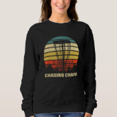 Chasing Chains Disc Golf Hobby Golfer Activities スウェットシャツ (正面)