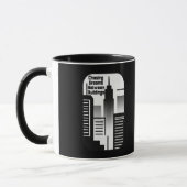 Chasing Dreams Between Buildings Urban Design マグカップ (左)