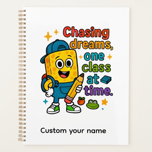 Chasing Dreams One Class at a Time プランナー手帳 (正面)