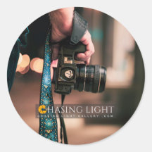 Chasing Light Galleryのクラシックラウンドステッカー