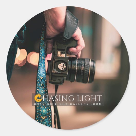 Chasing Light Galleryのクラシックラウンドステッカー ラウンドシール (正面)
