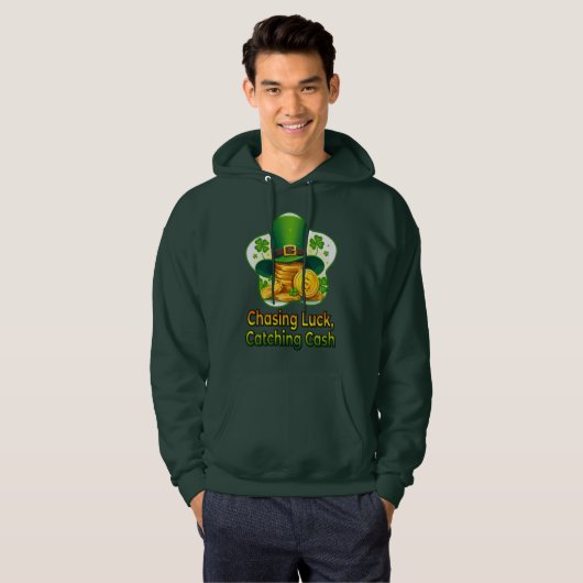 Chasing Luck Catching Cash St Patrick’s - camiseta パーカ (正面フル)