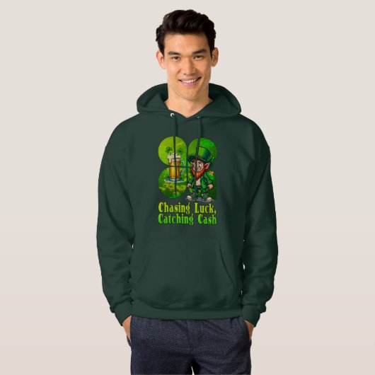 Chasing Luck Catching Cash St Patrick’s - camiseta パーカ (正面フル)