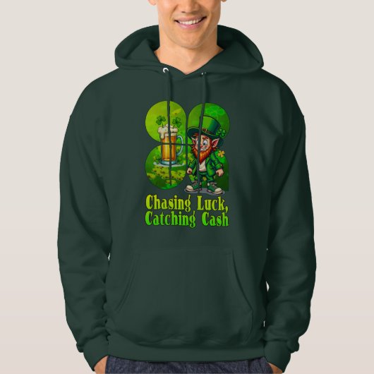 Chasing Luck Catching Cash St Patrick’s - camiseta パーカ (正面)