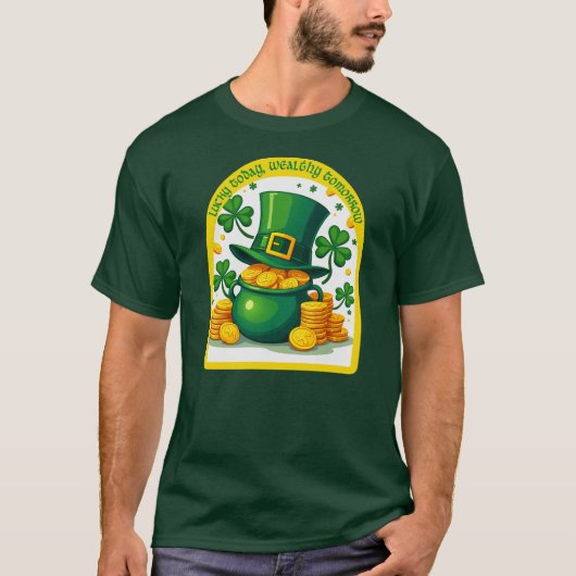 Chasing Luck Catching Cash St Patrick’s - camiseta Tシャツ (正面)