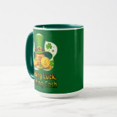 Chasing Luck Catching Cash St Patrick’s - caneca マグカップ (正面左)