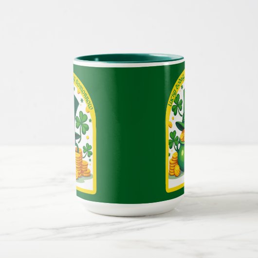 Chasing Luck Catching Cash St Patrick’s - caneca マグカップ (中央)