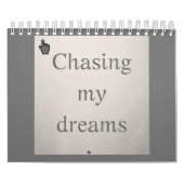 Chasing my dreams | Persiguiendo mis sueños カレンダー (カバー)