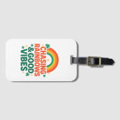 Chasing Rainbows & Good Vibes ラゲッジタグ (正面横)