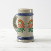 Chasing Rainbows & Good Vibes Mug ビールジョッキ (正面左)