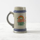Chasing Rainbows & Good Vibes Mug ビールジョッキ (左)