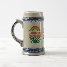Chasing Rainbows & Good Vibes Mug ビールジョッキ