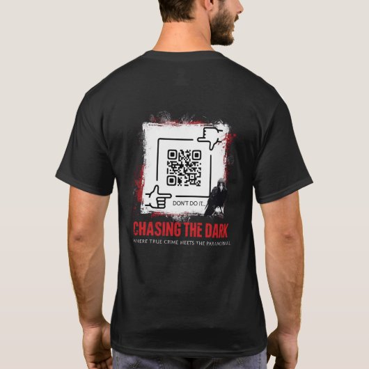 Chasing the Dark QR Code T-Shirt Tシャツ (裏面)