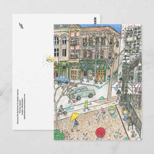 Chasing the Rainbows, Pioneer Square, Seattle ポストカード (正面/裏面)