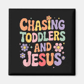 Chasing Toddlers And Jesus マグネット (正面)
