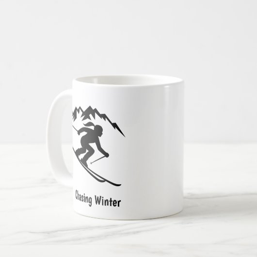 "Chasing Winter" コーヒーマグカップ (正面左)