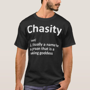 CHASITY定義パーソナライズされた名おもしろいBirthda Tシャツ