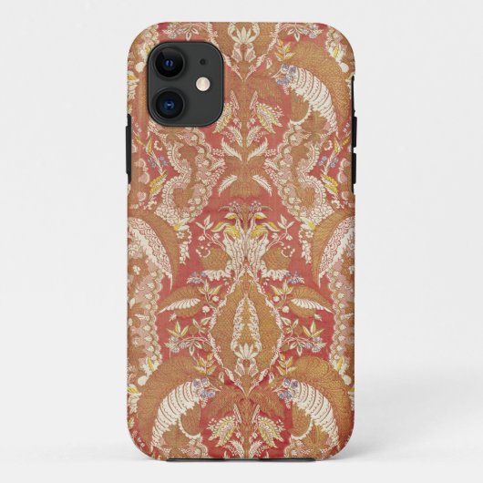Chasuble、レースのパターン(の模様が)あるな絹、フランス語、c.1720 Case-Mate iPhoneケース (裏面)
