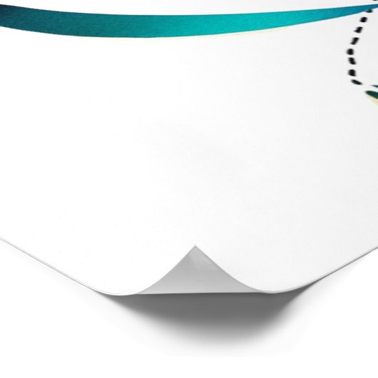 Chat abstrait coloré 🐱🎨 ポスター (角)