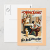 Chat, an American Boy Theater Poster. ポストカード (正面/裏面)