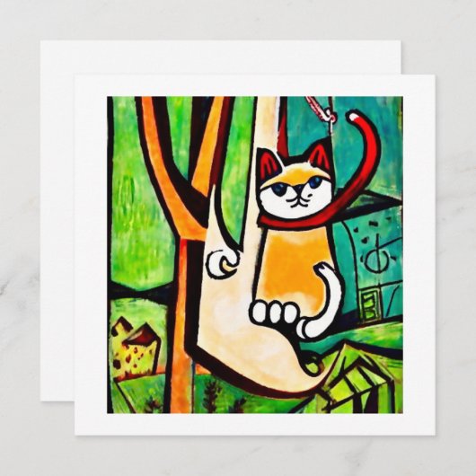 Chat dans un arbre (正面/裏面)