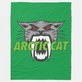 Chat d'Arctique フリースブランケット