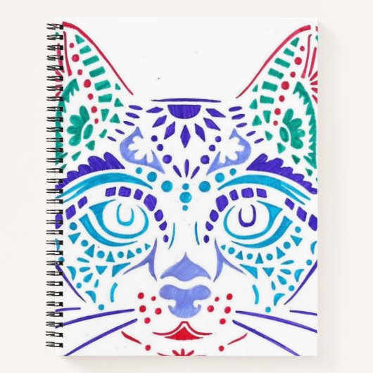 chat dessins pour carnet ノートブック (正面)
