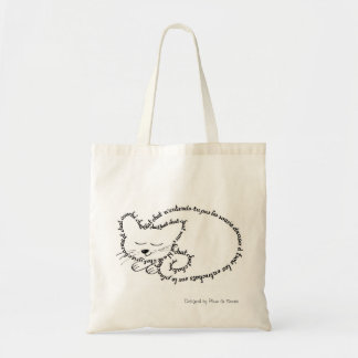 Chat dormant, chat charmant トートバッグ