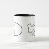 Chat dormant, chat charmant マグカップ (中央)