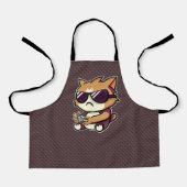 Chat Gamer - Design pour Geeks エプロン (正面)